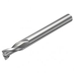 2P123-0300-NG H10F 3mm 2 FL Straight Center Cut w/Reduced Cylindrical .3mm/.012 smaller than Cutting Diameter Shank - Americas Industrial Supply
