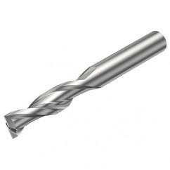 2P160-0400-NA H10F 4mm FL Straight Center Cut w/Cylindrical Shank - Americas Industrial Supply