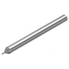 2P211-0060-PC 1620 0.6mm FL Straight Center Cut w/Cylindrical with Neck Shank - Americas Industrial Supply