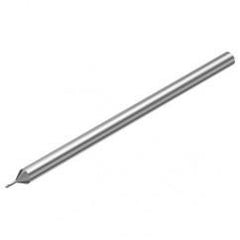 2P212-0080-PC 1620 0.8mm FL Straight Center Cut w/Cylindrical with Neck Shank - Americas Industrial Supply