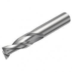 2P232-0200-NA H10F 2mm FL Straight Center Cut w/Cylindrical Shank - Americas Industrial Supply