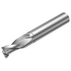 2S220-0300-020-NC H10F 3mm FL Straight Corner Radius Center Cut w/Cylindrical with Neck Shank - Americas Industrial Supply