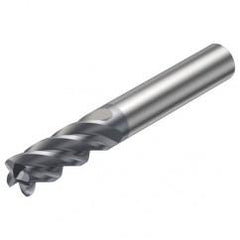 2S340-0800-100-MA 1640 8mm 4 FL Straight Corner Radius Center Cut w/Cylindrical Shank - Americas Industrial Supply