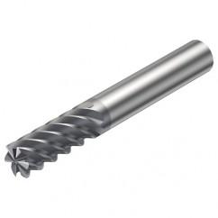 R215.36-10050-AC22L 1620 10mm 6 FL Solid Carbide End Mill - Corner Radius w/Cylindrical Shank - Americas Industrial Supply