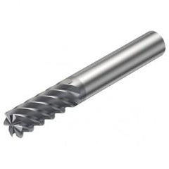 R215.38-20050-AC38L 1620 20mm 8 FL Solid Carbide End Mill - Corner Radius w/Cylindrical Shank - Americas Industrial Supply