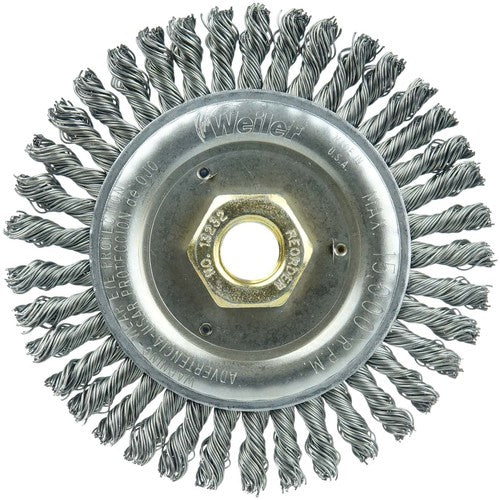 4 1/2 × 5/8″-11-0.020 Wire Size - Roughneck Stringer Bead Weld Cleaning Brush - Americas Industrial Supply