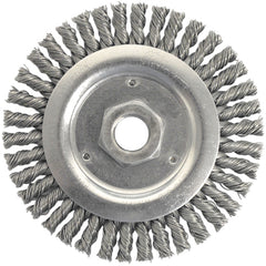 4 1/2″ x M14 × 2.0″-0.020″ Wire Size - Roughneck Stringer Bead Weld Cleaning Brush - Americas Industrial Supply