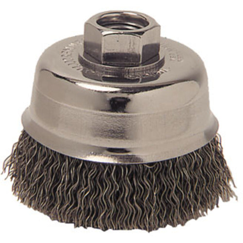 3″ Diameter - M10 × 1.50 Arbor Hole - Crimped Steel Wire Cup Wheel - Americas Industrial Supply