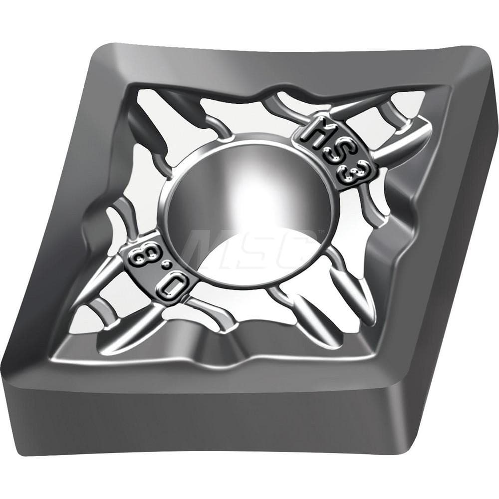 Turning Insert:  CNMG643-MS3 WSM20S, TiAlN, Al2O3 & Al Finish,  Neutral,  3/4″ Inscribed Circle,  80.0 &deg N/A Rhombic,