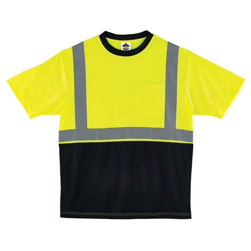 8289BK S Lim/Black Front T-Shirt Type R Class 2 - Americas Industrial Supply