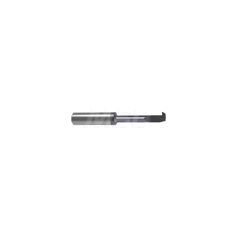 Back Boring Bar: 0.2756″ Min Bore, 1.063″ Max Depth, Right Hand Cut, Carbide 2.0472″ OAL, 0.0079″ Corner Radius