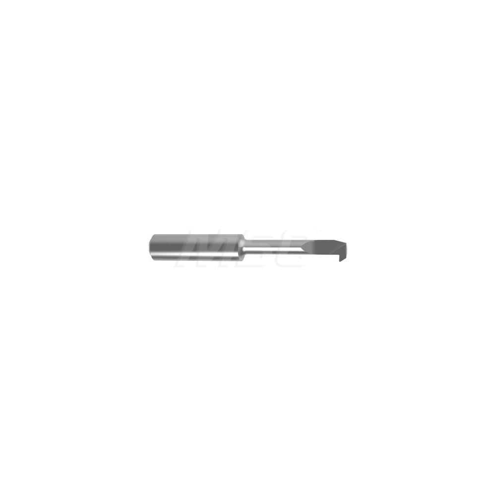 Back Boring Bar: 0.2756″ Min Bore, 1.6535″ Max Depth, Left Hand Cut, Carbide 2.6378″ OAL, 0.0079″ Corner Radius