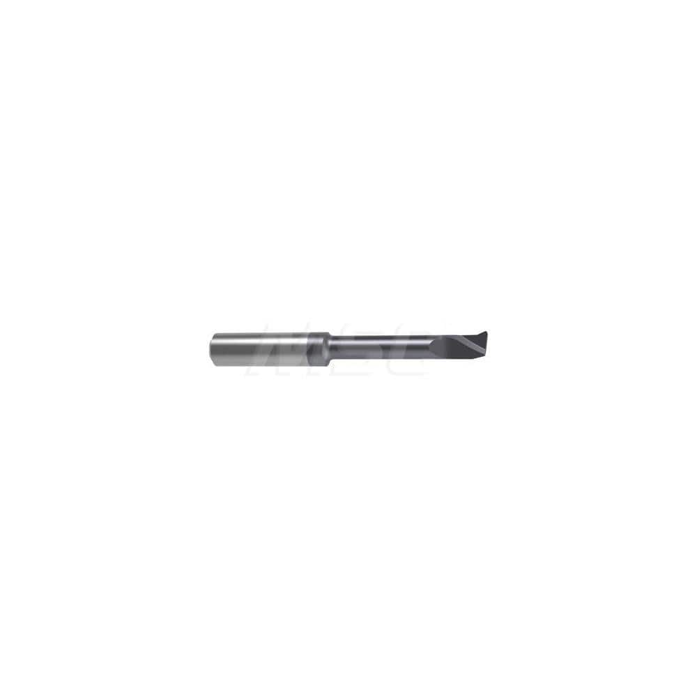 Internal Boring Bar: 0.2756″ Min Bore, 1.6535″ Max Depth, Right Hand Cut, Carbide 2.6378″ OAL, 0.0039″ Corner Radius