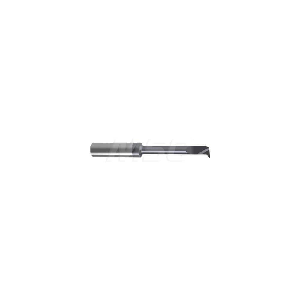 Internal Boring Bar: 0.2756″ Min Bore, 0.6693″ Max Depth, Left Hand Cut, Carbide 1.6535″ OAL, 0.0079″ Corner Radius