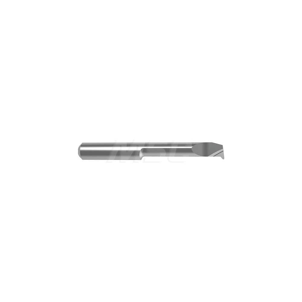 Internal Boring Bar: 0.315″ Min Bore, 1.8504″ Max Depth, Left Hand Cut, Carbide 2.8346″ OAL, 0.0079″ Corner Radius