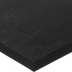 Sheet: Buna-N Rubber, 36″ Wide, 36″ Long, Black Durometer 70, Acrylic Adhesive Backing