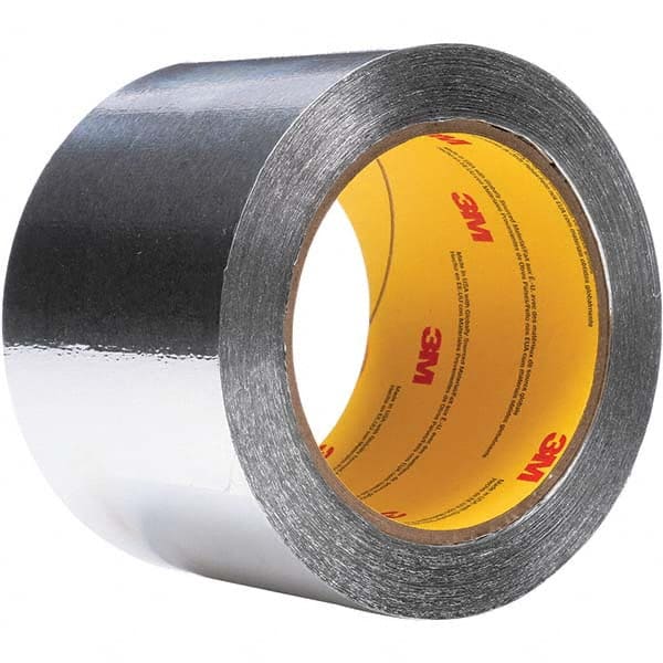 3M - 60 Yd x 1000mm x 4.6 mil Silver Aluminum Foil Tape - Americas Industrial Supply