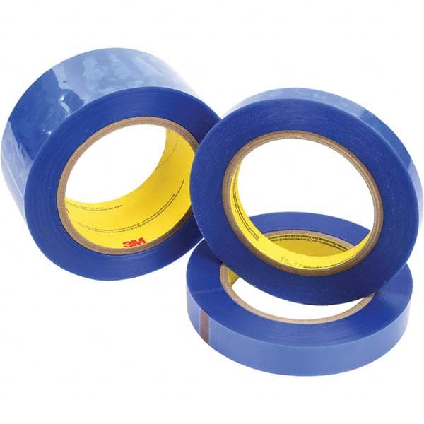 3M - 72 Yd x 1/2" Blue Polyester Film Tape - Americas Industrial Supply