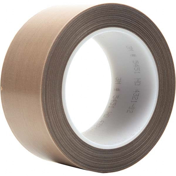 3M - 36 Yd x 3" Brown PTFE Film Tape - Americas Industrial Supply