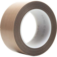 3M - 36 Yd x 4-1/2" Brown PTFE Film Tape - Americas Industrial Supply