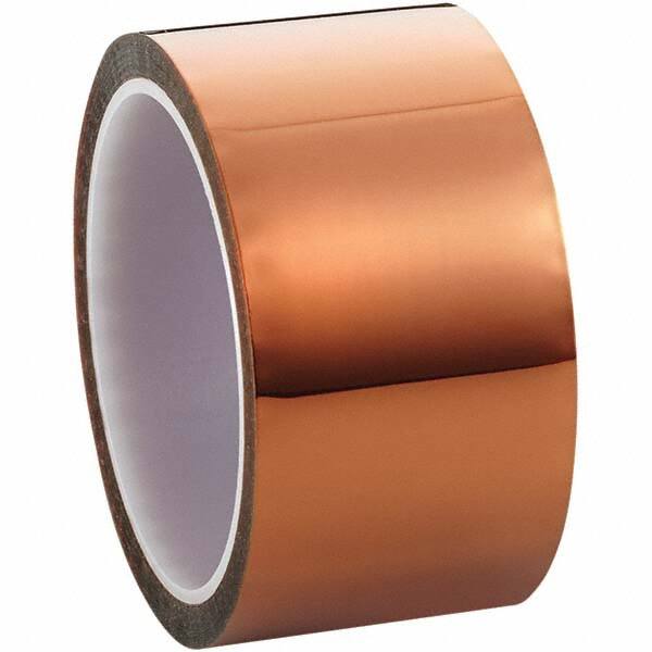 3M - 36 Yd x 4" Amber Polyimide Film Tape - Americas Industrial Supply