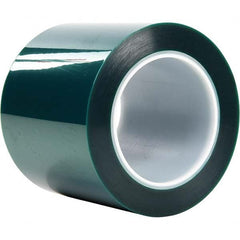 3M - 72 Yd x 4" Green Polyester Film Tape - Americas Industrial Supply