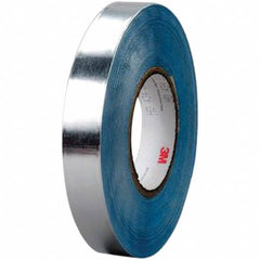 3M - 60 Yd x 4" x 5.5 mil Silver Aluminum Foil Tape - Americas Industrial Supply