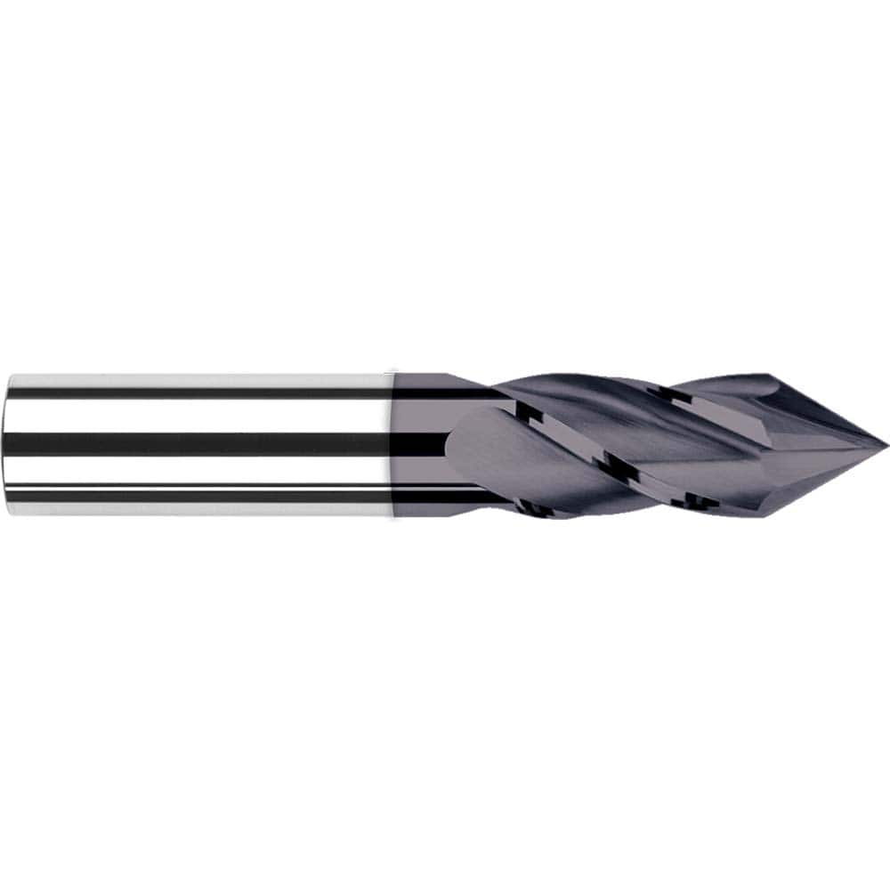 Harvey Tool - 1/8" Diam, 1/2" LOC, 4 Flute 60° Point Angle Solid Carbide Drill Mill - Exact Industrial Supply