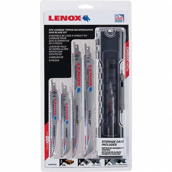 Lenox - Reciprocating Saw Blade Sets Blade Material: Carbide Tipped Minimum Blade Length (Inch): 6 - Americas Industrial Supply