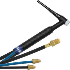 PRO-SOURCE - 350 Amp 12-1/2' Rubber Outfit 18 Water Cooled TIG Welding Torch Kit - Americas Industrial Supply