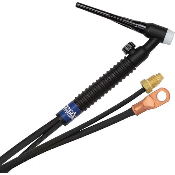 PRO-SOURCE - 150 Amp 12-1/2' Rubber Outfit 17V Air Cooled TIG Welding Torch Kit - Americas Industrial Supply