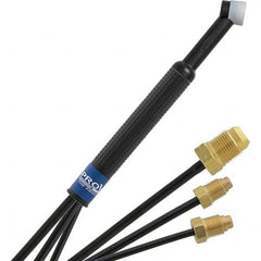 PRO-SOURCE - 180 Amp 12-1/2' Rubber Outfit 24W Water Cooled TIG Welding Torch Kit - Americas Industrial Supply