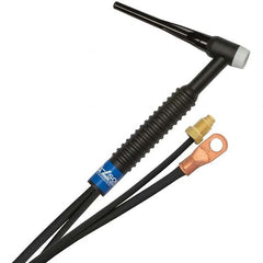 PRO-SOURCE - 150 Amp 12-1/2' Rubber Outfit 17 Air Cooled TIG Welding Torch Kit - Americas Industrial Supply