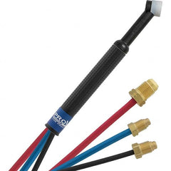 PRO-SOURCE - 180 Amp 12-1/2' Rubber Outfit 24W Water Cooled TIG Welding Torch Kit - Americas Industrial Supply