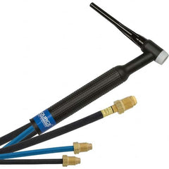 PRO-SOURCE - 350 Amp 12-1/2' Rubber Outfit 18F Water Cooled TIG Welding Torch Kit - Americas Industrial Supply