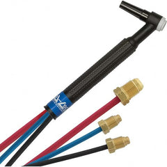 PRO-SOURCE - 250 Amp 12-1/2' Rubber Outfit 20F Water Cooled TIG Welding Torch Kit - Americas Industrial Supply