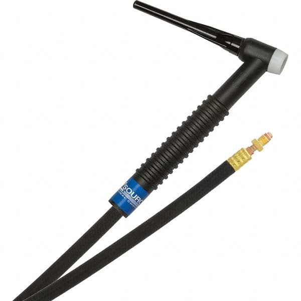 PRO-SOURCE - 150 Amp 12-1/2' Rubber Outfit 17F Air Cooled TIG Welding Torch Kit - Americas Industrial Supply