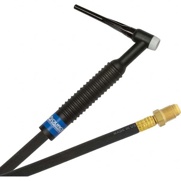 PRO-SOURCE - 200 Amp 12-1/2' Rubber Outfit 26 Air Cooled TIG Welding Torch Kit - Americas Industrial Supply