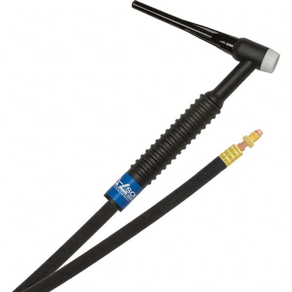 PRO-SOURCE - 150 Amp 12-1/2' Rubber Outfit 17 Air Cooled TIG Welding Torch Kit - Americas Industrial Supply