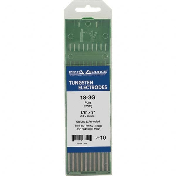 PRO-SOURCE - Tungsten Electrodes Type: Pure Diameter (Inch): 1/8 - Americas Industrial Supply