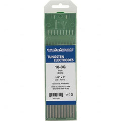 PRO-SOURCE - Tungsten Electrodes Type: Pure Diameter (Inch): 1/8 - Americas Industrial Supply