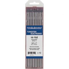PRO-SOURCE - Tungsten Electrodes Type: Zirconiated Diameter (Inch): 1/8 - Americas Industrial Supply