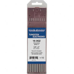 PRO-SOURCE - Tungsten Electrodes Type: Zirconiated Diameter (Inch): 1/8 - Americas Industrial Supply