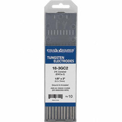 PRO-SOURCE - Tungsten Electrodes Type: 2% Ceriated Diameter (Inch): 1/8 - Americas Industrial Supply