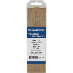 PRO-SOURCE - Tungsten Electrodes Type: 1.5% Lanthanated Diameter (Inch): 0.040 - Americas Industrial Supply