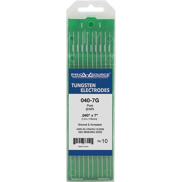 PRO-SOURCE - Tungsten Electrodes Type: Pure Diameter (Inch): 0.040 - Americas Industrial Supply