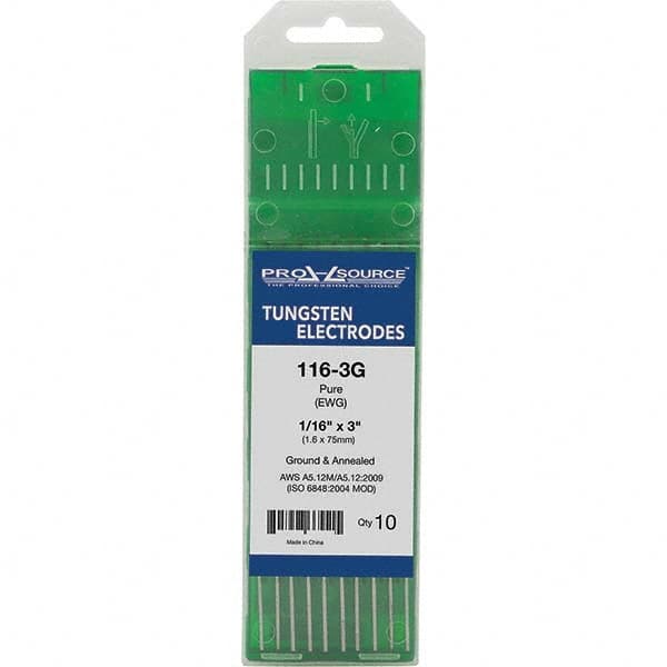PRO-SOURCE - Tungsten Electrodes Type: Pure Diameter (Inch): 1/16 - Americas Industrial Supply