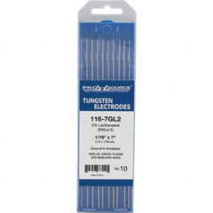 PRO-SOURCE - Tungsten Electrodes Type: 2% Lanthanated Diameter (Inch): 1/16 - Americas Industrial Supply