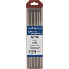 PRO-SOURCE - Tungsten Electrodes Type: Zirconiated Diameter (Inch): 3/16 - Americas Industrial Supply