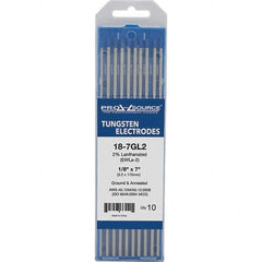PRO-SOURCE - Tungsten Electrodes Type: 2% Lanthanated Diameter (Inch): 1/8 - Americas Industrial Supply